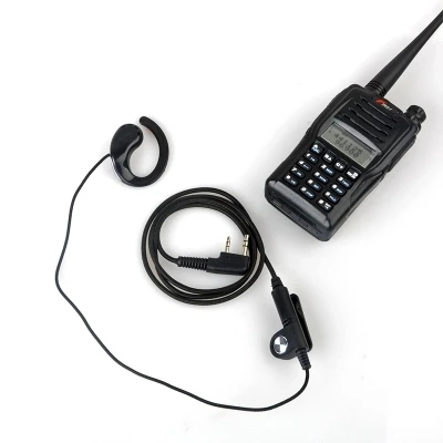 3,5 мм baofeng Радио 2pin K порт КАПСЮЛЬ ptt mic гарнитура портативная приёмопередаточная радиоустановка иди и болтай walkie talkie “иди и UV-5R UV-82 BF-888S - Цвет: Черный