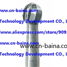 Зубные лаборатория протез лабораторных Карбид ELA хвостовика 2,35 мм рабочий размер круглая форма головы диаметр 2,3 мм полировки ювелирных изделий 1 коробка