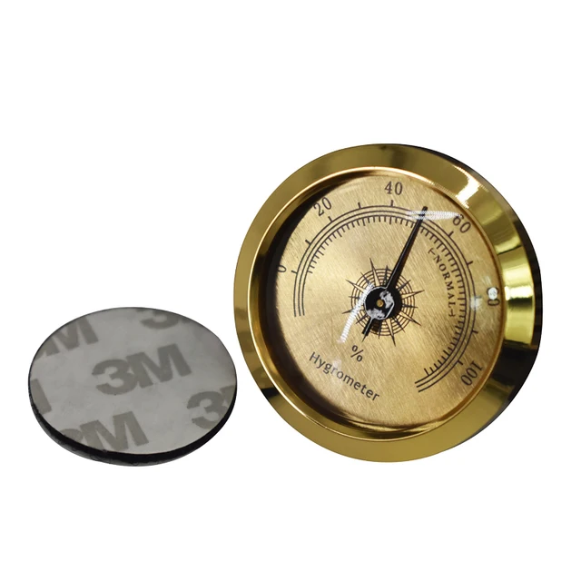 Precision Cigar Hygrometer Accurate Portable Mini Mechanical Humidor