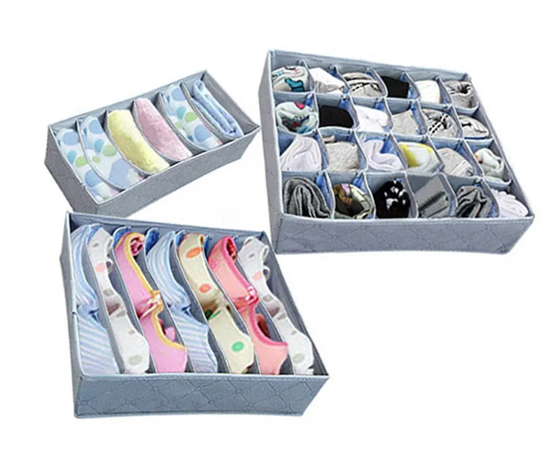 3PCS-SET-Multi-size-Bra-Underwear-Organizer-Foldable-Home-Storage-Box-Non-woven-Wardrobe-Drawer-Clos99et