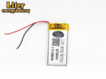 

Rechargeable 3.7 V lithium polymer batteries 502040 400 mah With PCB For MP3 MP4 MP5 GPS E-book Electric Toy LED Light