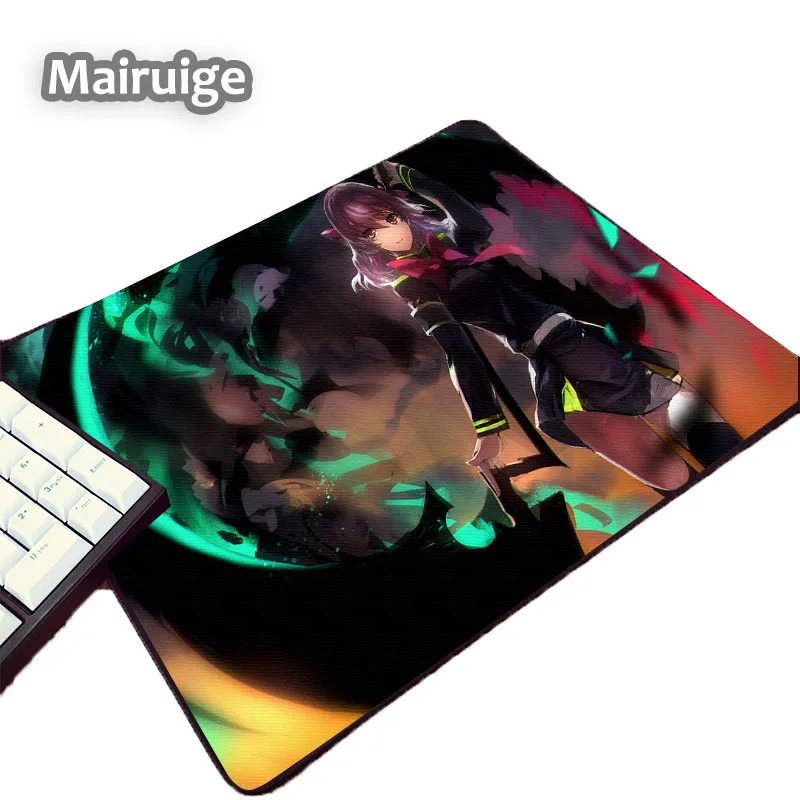 Mairuige Seraph of The End Anime Girls Pattern Art Printed Mouse Pad Mini Pc Computer Mousepad Yuichiro Hyakuya Table Mice Mat