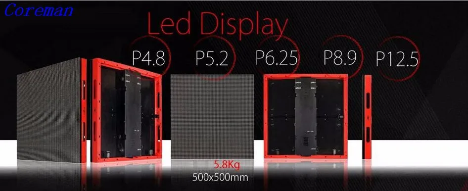 480X480 мм экономичный P2.5 Крытый литой алюминиевый шкаф экран точечная матрица hd Прокат светодиодный дисплей