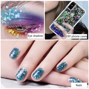 

Nail Art Sequin Long-existing Shiny Highlighter Luminous Sequin Eyeshadow Body Art Sequins