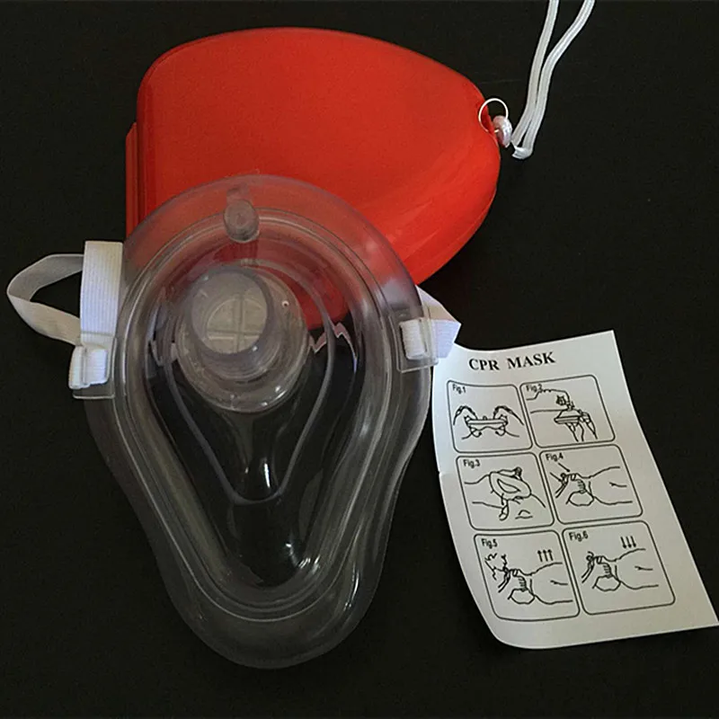 (60pcs/lot) Silicone mouth to mouth mask/training CPR face shield/CPR