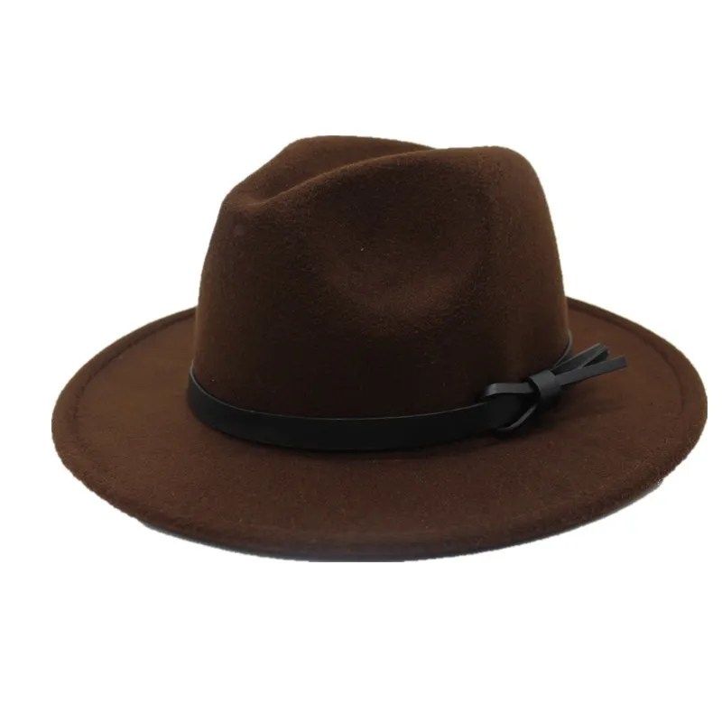 

oZyc 2018 new free shipping Fashion men fedoras women's fashion jazz hat summer spring black woolen cap outdoor casual hat