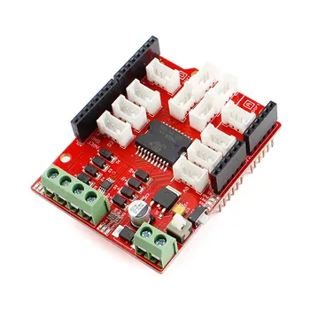 

Elecrow Crowtail Motor Base Shield v2.0 Updated for Smart Car Robot Dual Channel Motor Driver Electronic DIY Kit with 8 LED Line