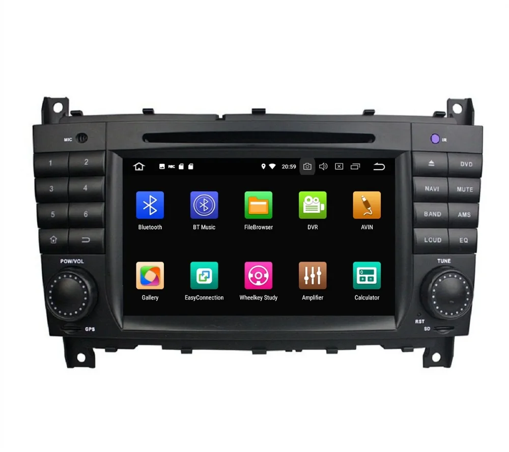 Perfect Android 8.0 Octa Core 7" Car Multimedia DVD GPS for Mercedes Benz C-Class W203 CLC G Class W467 Radio Bluetooth WIFI Mirror-link 2