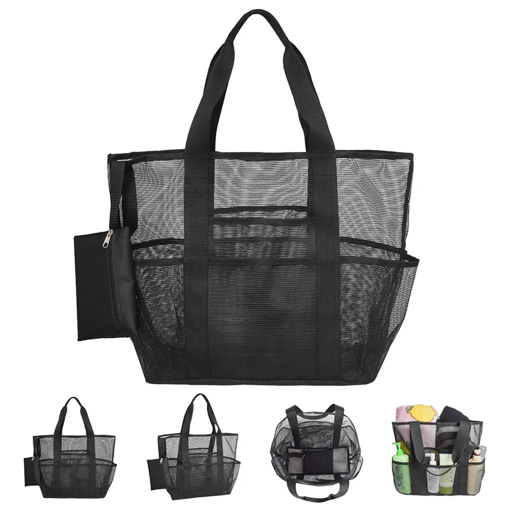 2019 New Casual Mesh Beach Bag Handbag Storage Tote Toy Grocery ...