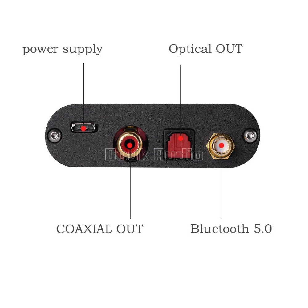 Douk аудио мини Bluetooth 5,0 цифровой аудиоприемник Hi-Fi CSR8675 24BIT ATPX-HD оптический коаксиальный