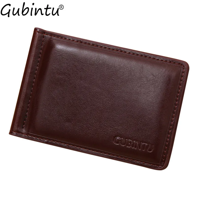 

2 color hot GUBINTUN Zippered Men Wallet Casual Short PU Leather Purse Fashion Prorable Card Coins Money Holder money  on sales