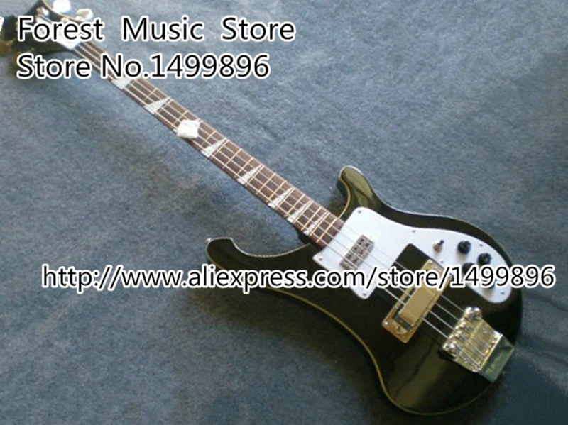 High Quality Black Rick R4003 4 String Electric Bass Guitars from China Musical Instrument Factory Left Handed Custom Available High Quality Black Rick R4003 4 String Electric Bass Guitars from China Musical Instrument Factory Left Handed Custom Available