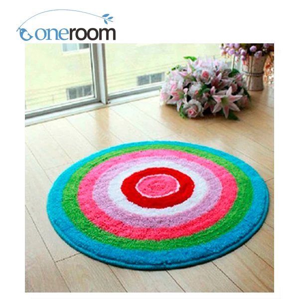 

ZD291 Many Circels N Hook Rug Kit DIY Unfinished Crocheting Yarn Mat Latch Hook Rug Kit Floor