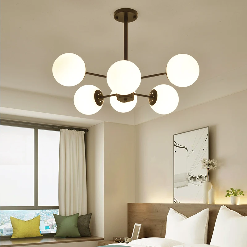6 8 12 головные лампы стеклянный шар подвесной светильник Modo magic bean светильник|lighting