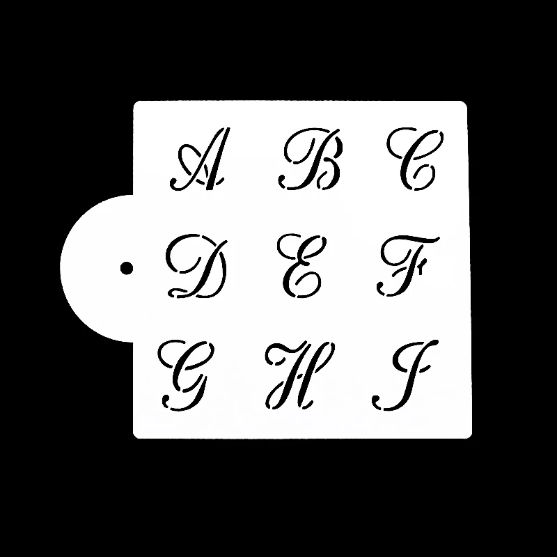 

3 pieces 26 English Alphabet Script set cookie/cake stencil cake decorating tools cake mold wedding cake decoration