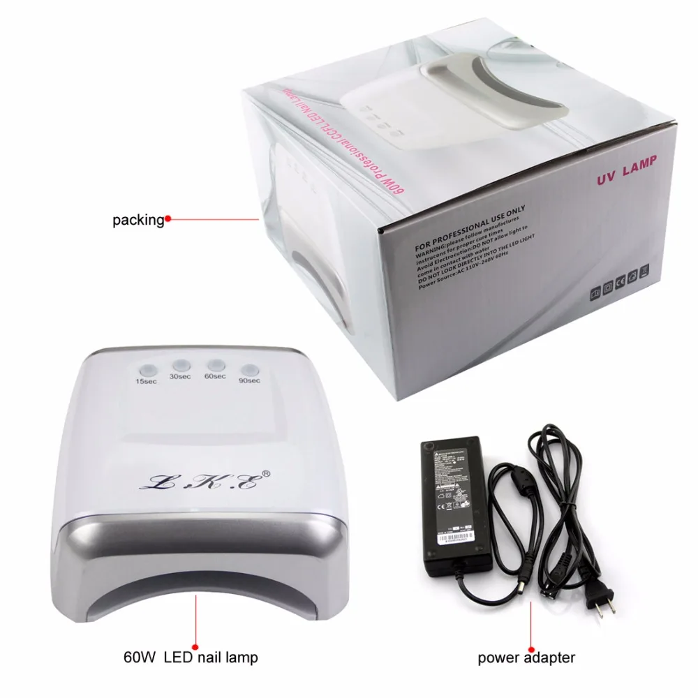 LKE-60W-White-LED-UV-Lamp-Nail-Dryer-365-405nm-Gel-Polish-Curing-Machine-with-Timer(5)
