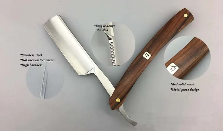 Нержавеющая сталь прямой край классический Парикмахерская бритва складной нож средства ухода за бородой инструмент