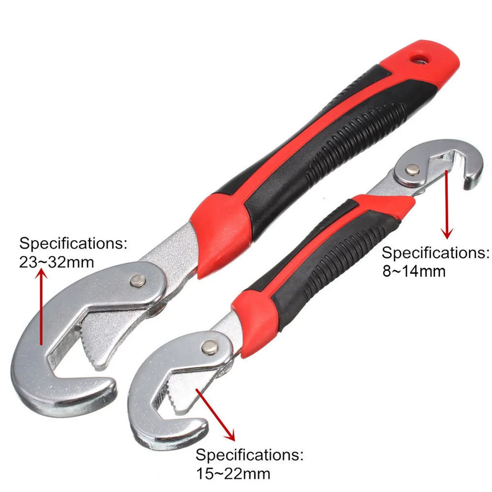 2PCS Adjustable Multi Purpose Functional Spanner Tools Universal Wrench