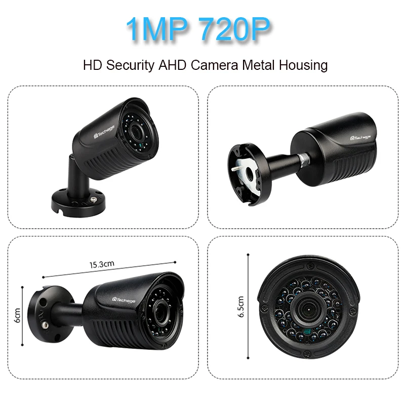 Techage 8CH 1080P wyjście hdmi zestaw dvr AHD system cctv 4 sztuk 720P 1.0MP kamerę na zewnątrz AHD-M bezpieczeństwa wideo, system nadzoru Techage 8CH 1080P wyjście hdmi zestaw dvr AHD system cctv 4 sztuk 720P 1.0MP kamerę na zewnątrz AHD-M bezpieczeństwa wideo, system nadzoru