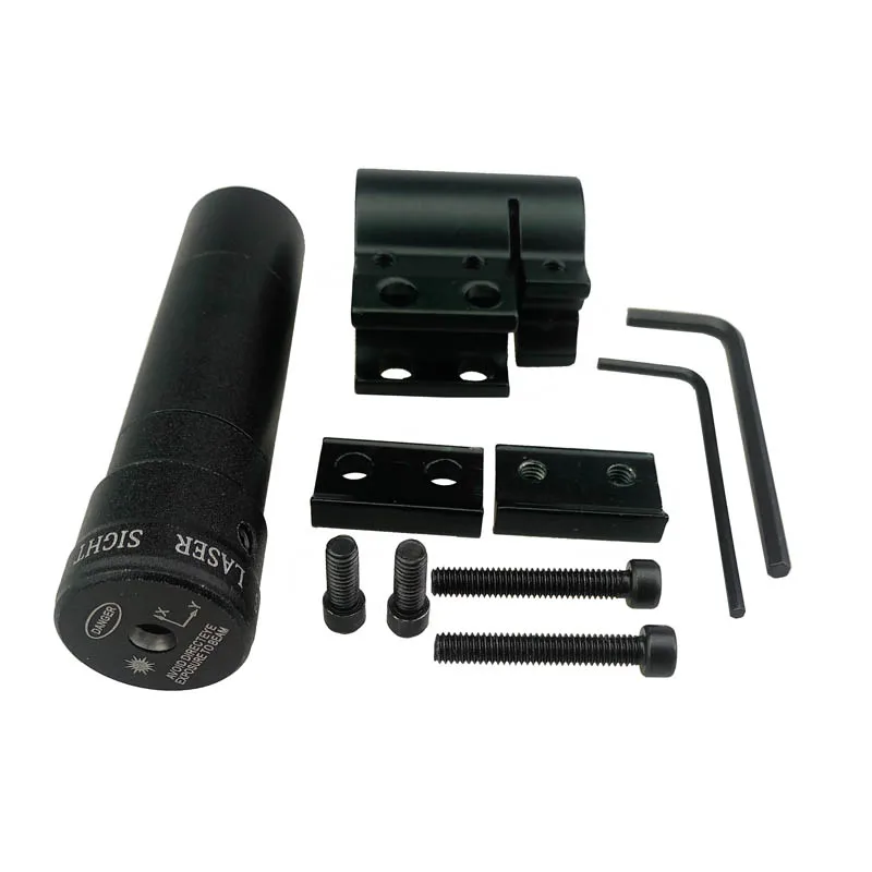 Kaufen 1 pc Bogenschießen Laser Anblick Gewehr Tactical Red Dot Laser Anblick 50 100 m Laser Bereich Einstellbar 11  21mm Verbindung Bogen Jagd Zubehör