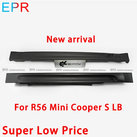 

For R56 Mini Cooper S LB FRP Fiber Glass Side Skirt (3 Door Hatch Only) Body Kit