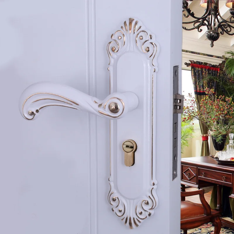 

2018 Real Cadeado Manufacturers Selling European Contracted Fuji White Hand Lock Locks Small 50 Indoor Door Mechanical Hardware