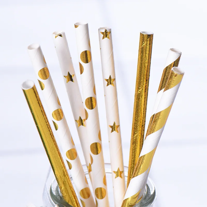 

25pcs Paper Drinking Straws paper napkins Party Paper Straws happy birthday party decoraiton birthday party decorations kids