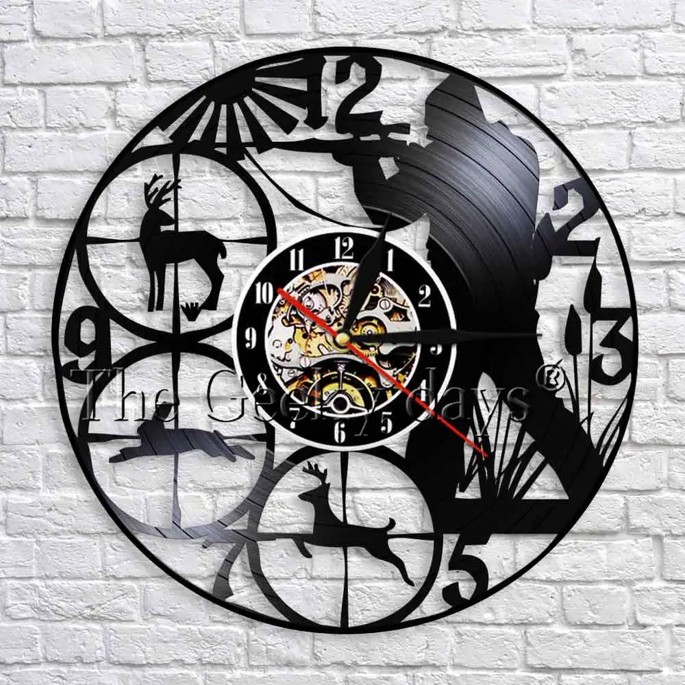 Buy 1Piece Hunter Hunting Wild Animals Wall Clock