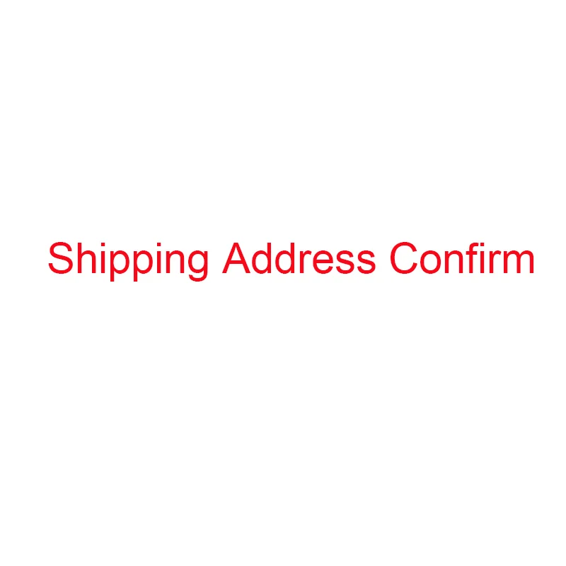 

Shipping address change / shipping address confirm