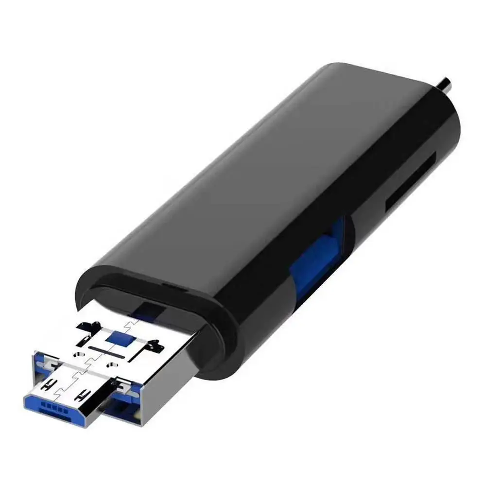 Адаптер для чтения карт OTG type-C 5 в 1 Поддержка SD/TF/type-C/USB 3,0/Micro USB