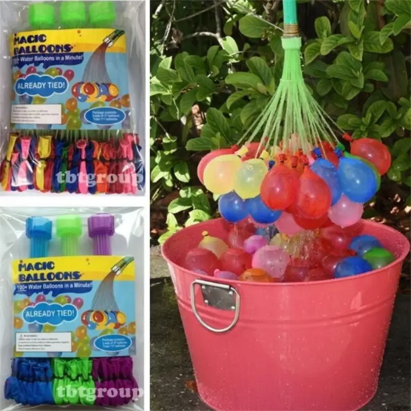 

2 Sets Total 74 Pcs Summer Outdoor Party Prank Water Balloon Bombs Happy Children Playing in the Water Toys