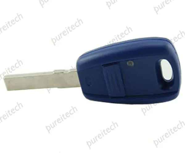 PREISEI 25 шт./лот синий 1 кнопка автомобиль дистанционного заготовки ключей fobs пользовательские замены для fiat