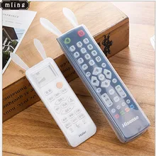 Mling 1 шт. кролик кондиционер ТВ пульт дистанционного управления Пылезащитный Чехол со светящимися прозрачными силиконовыми пультами дистанционного управления чехол для пульта