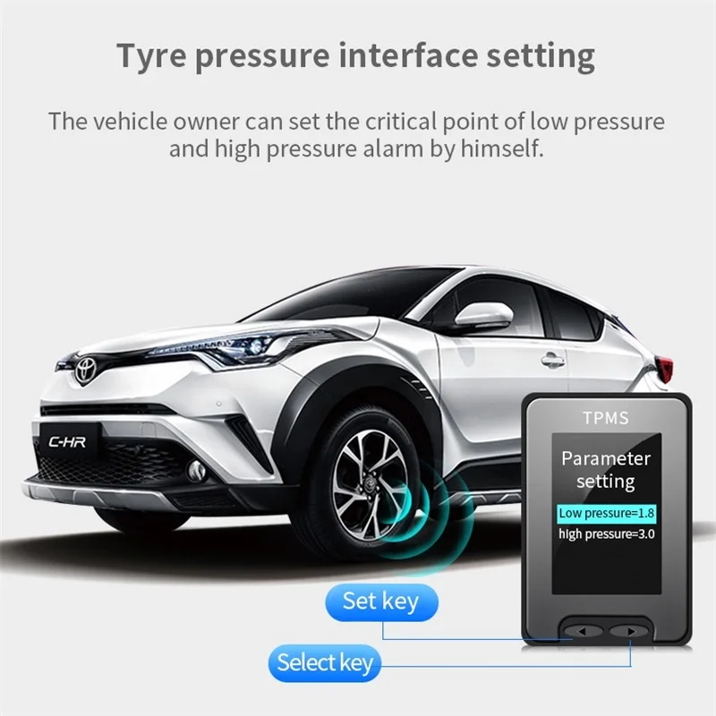 OBD TPMS для toyota IZOA/CHR система контроля давления в шинах в режиме реального времени без удаления шин охранная сигнализация модификация автомобиля