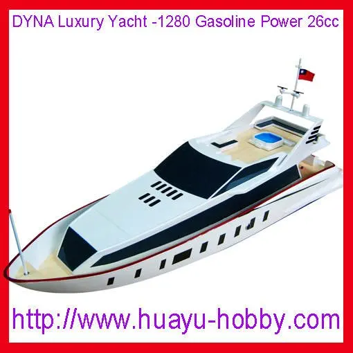 DYNA Luxury Yacht 1280 2CH 2 4G system 26cc Gas Power engine boat RTR by ems
