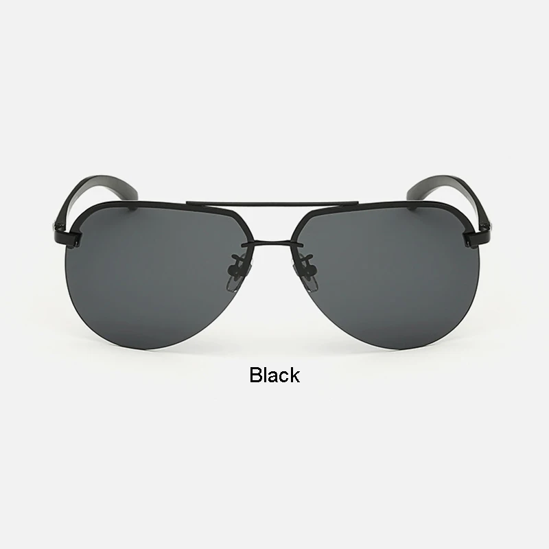 Драйвер очки черного цвета; Для мужчин Поляризованные солнцезащитные очки классические очки для вождения авто Интерьер автомобильные аксессуары для укладки волос UV400 - Название цвета: Черный