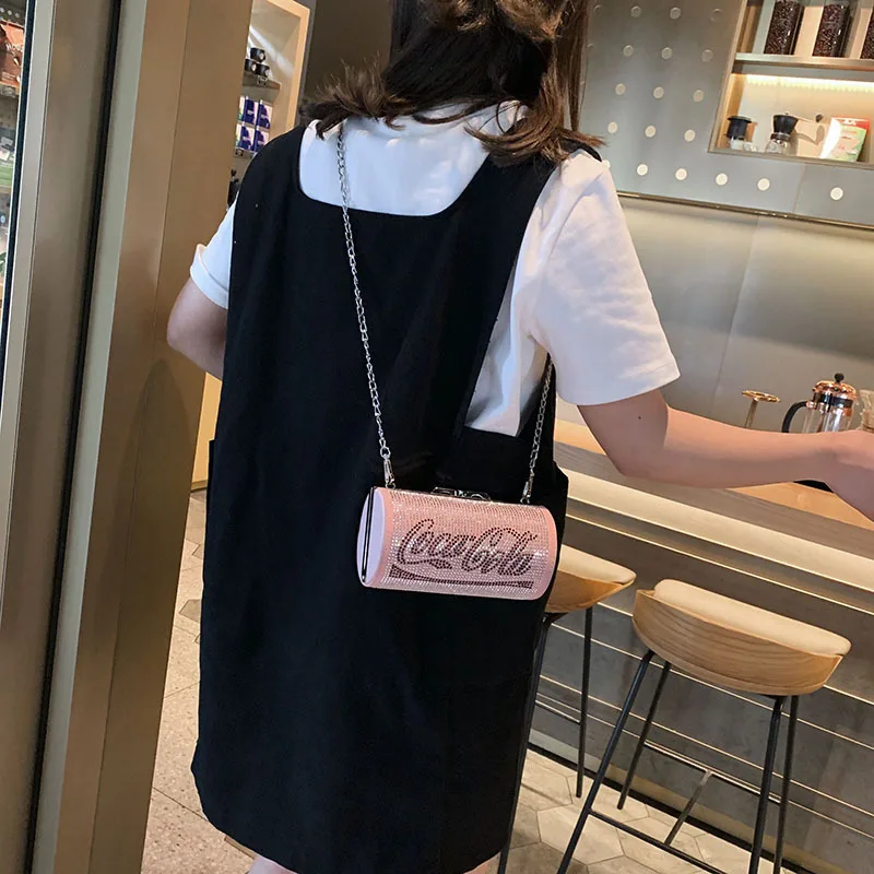 

2019 Diamond-encrusted Handbag Fashion Chain Diagonal Shoulder Bag Simple Soft Face Small Square Bag Luxury Bag Designer Bags