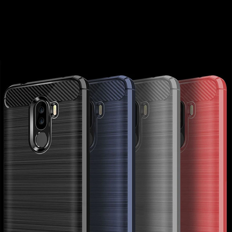For-Xiaomi-Pocophone-F1-Case-Carbon-Fiber-Shockproof-TPU-Back-Cover-Case-for-Xiaomi-Pocophone-F1
