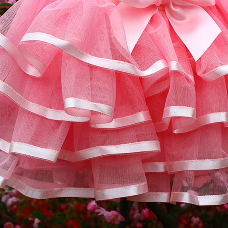 Юбка-пачка принцессы для девочек; юбка-балерины для маленьких девочек; юбка-американка с эластичной резинкой на талии для дня рождения; танцевальная одежда; юбка ярких цветов