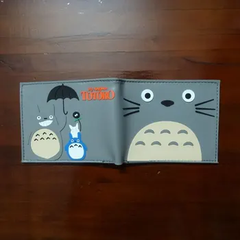

Kawaii Cartoon Totoro Wallet carteira Anime Short Purse Gift for Kids Boy Girl PVC Wallets