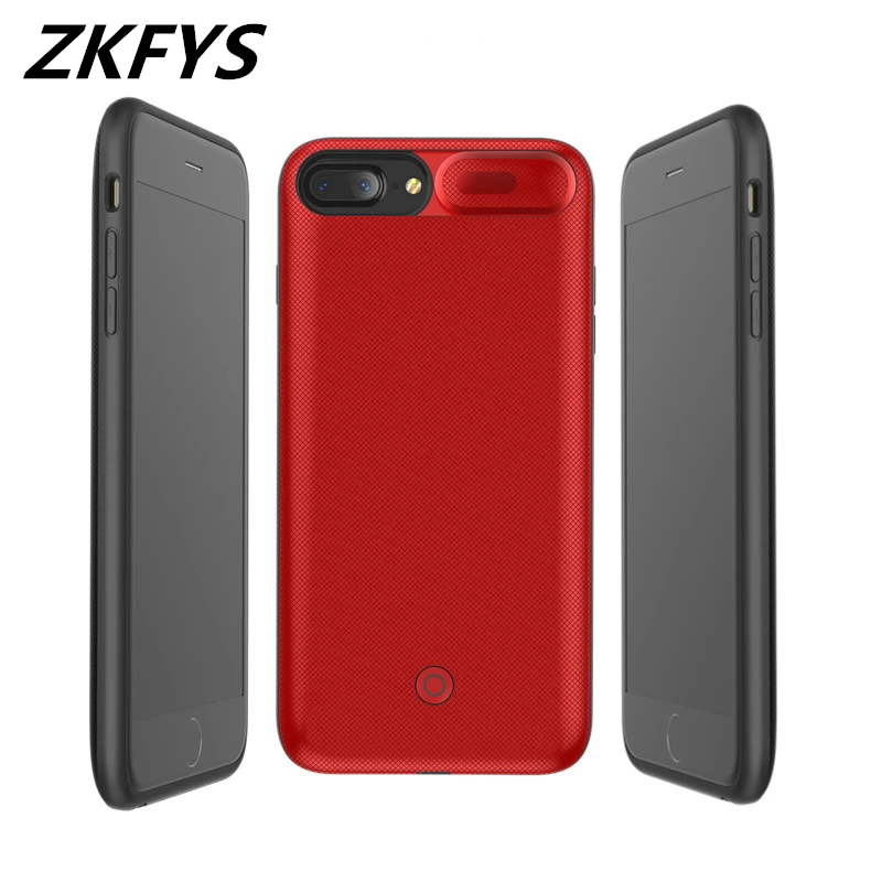 

7500mAh External Power Bank Battery Charger Case For iPhone 7 8 Plus High Quality Battery Cover For iPhone 6 6S Plus Power Case