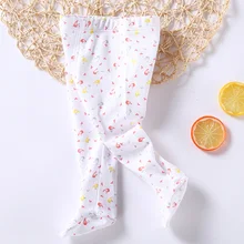 Летняя детская одежда из хлопка с милым принтом повседневные Леггинсы Штаны для новорожденных мальчиков и девочек весенние соединительные штаны брюки