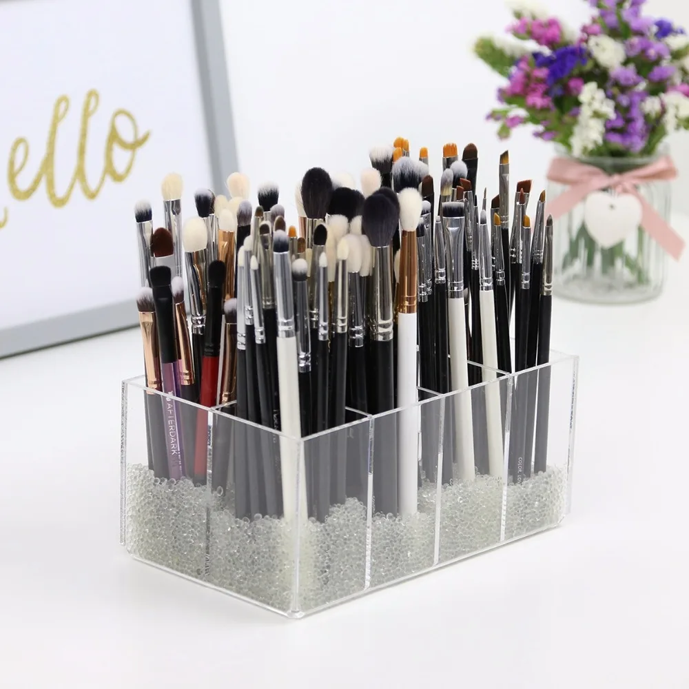 

New 8 Slots Makeup Organizer Lipsticks Small Box Drawer Dresser Eyebrow Pencil Holder Lipsticks Stand