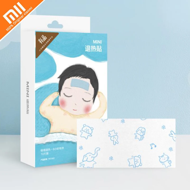 10 ⑤ кор. xiaomi mijia мини жаропонижающие наклейки для детей и взрослых быстрые