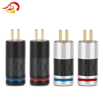 

QYFANG 1 Pair Carbon Fiber 0.78mm Earphone Pins For JH Audio JH16 JH11 Pro Solder Wire Connector Audio Jack Adapter Metal Plugs