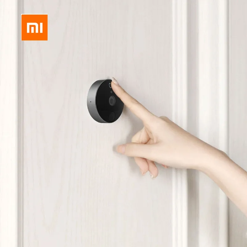 Xiaomi mi jia loock smart CatY видео дверной звонок 720P 166 ° камера безопасности кошачий глаз умная домашняя сигнализация работает с приложением mi Home