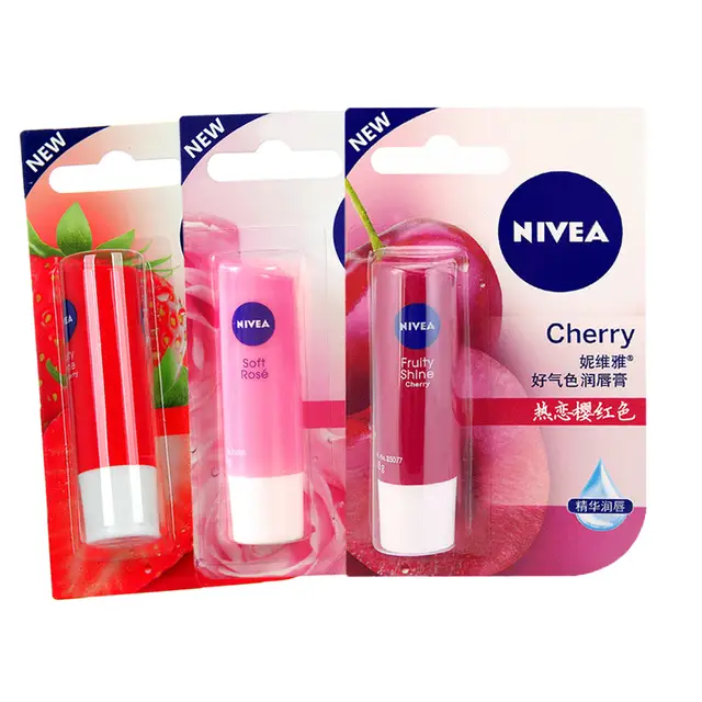 Nivea Femmes Fruité Shine Lip Balm 48 G Rouge à Lèvres