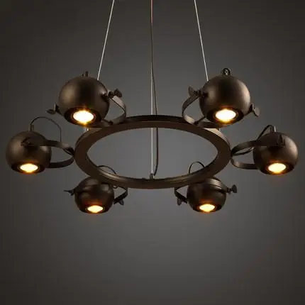Amercian Loft Style LED Pendant Light Fixtures Industrial Vintage Lighting For Dining Room Home Decor Iron DropLight Hanglamp