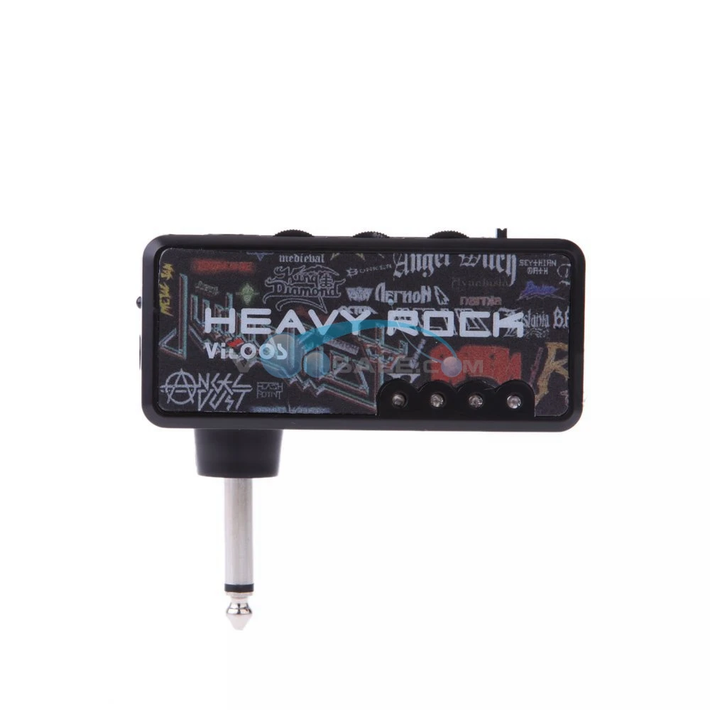 Vitoos Electric Guitar Plug Mini Headphone Amplifier Rock