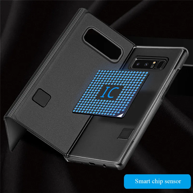 Зеркальный флип-чехол для samsung Galaxy S9 S8 Plus S7 S6 Edge чехол для телефона для samsung Note 8 9 Note 5Edge смарт-чип с подставкой